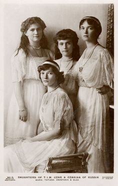 Poster-Four daughters of Tsar Nicolas II-A1 poster sized print (594x841 mm) made in Australia